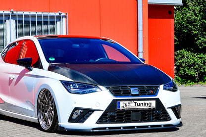 CUP Frontspoilerlippe ABS mit Seitenwing Seat Ibiza 5 6F KJ Schwarz Matt