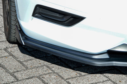 CUP Frontspoilerlippe ABS mit Seitenwing Nissan Micra K14 Schwarz Matt