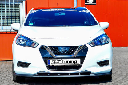 CUP Frontspoilerlippe ABS Nissan Micra K14 Bj.:2017-2022 Schwarz Glanz