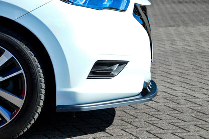 CUP Frontspoilerlippe ABS Nissan Micra K14 Bj.:2017-2022 Schwarz Glanz