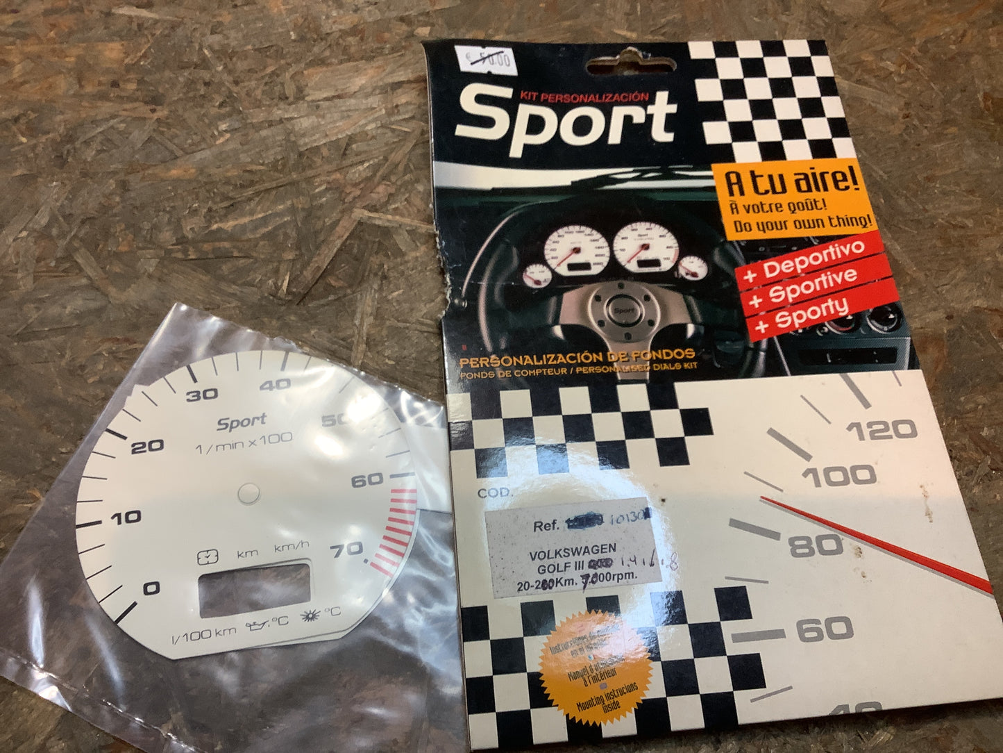 VW Golf III Tachometer Kit Original Kit Personalización Sport NEU