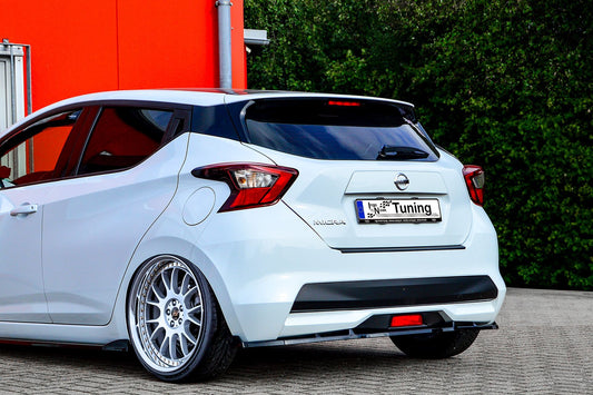CUP Heckansatz ABS mit Seitenwing Nissan Micra K14 Bj.:2017-2022 Carbon