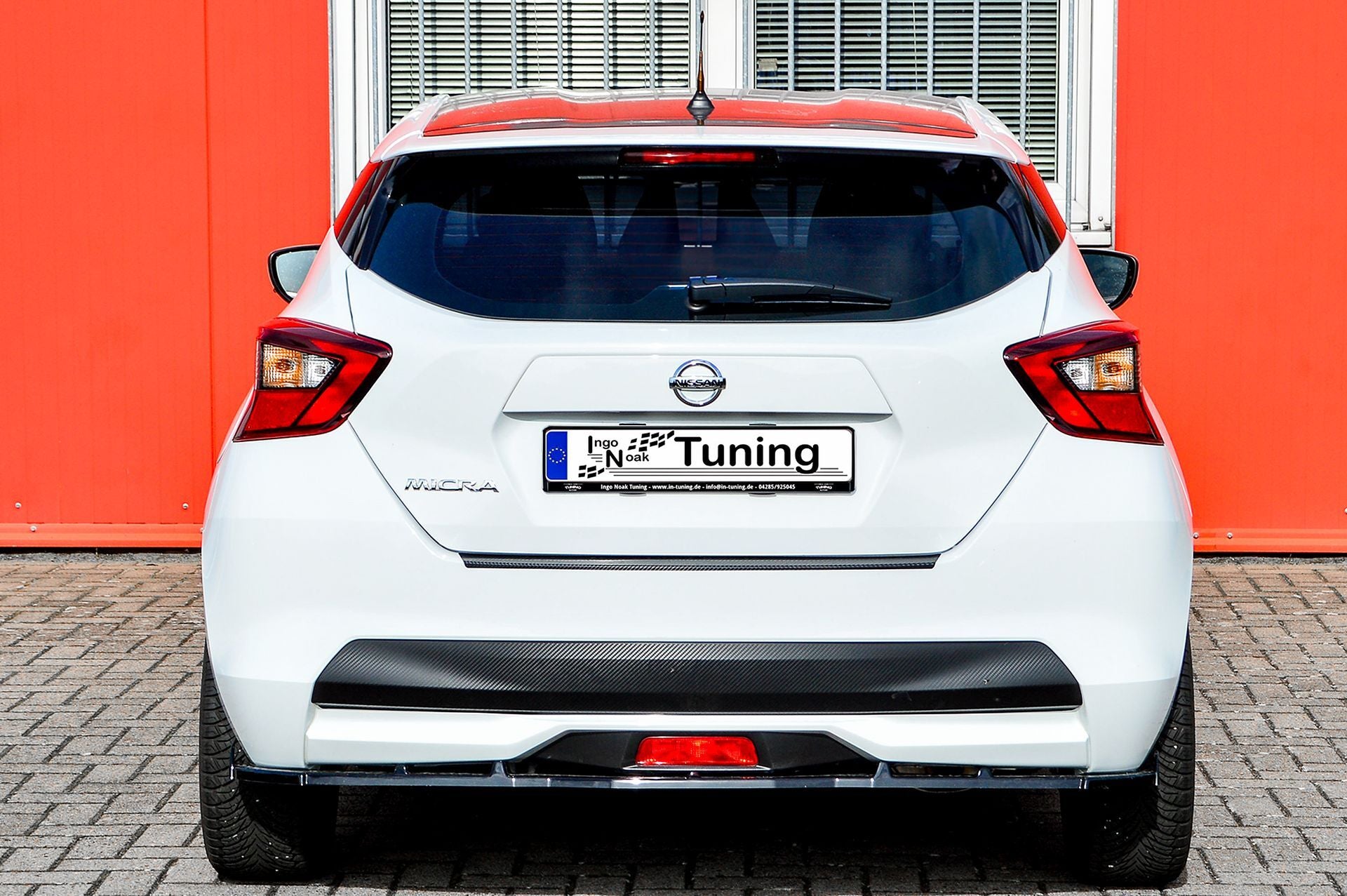 CUP Heckansatz ABS mit Seitenwing Nissan Micra K14 Bj.:2017-2022 Carbon