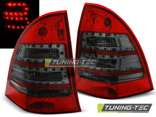 Tuning-Tec LED Rückleuchten für Mercedes Benz C-Klasse W203 T-Modell 00-07 rot/rauch