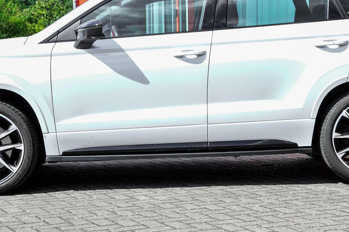 Heckansatz Seitenteile ABS Cupra Ateca 5FP Bj.: 2018-2020 Schwarz Glanz