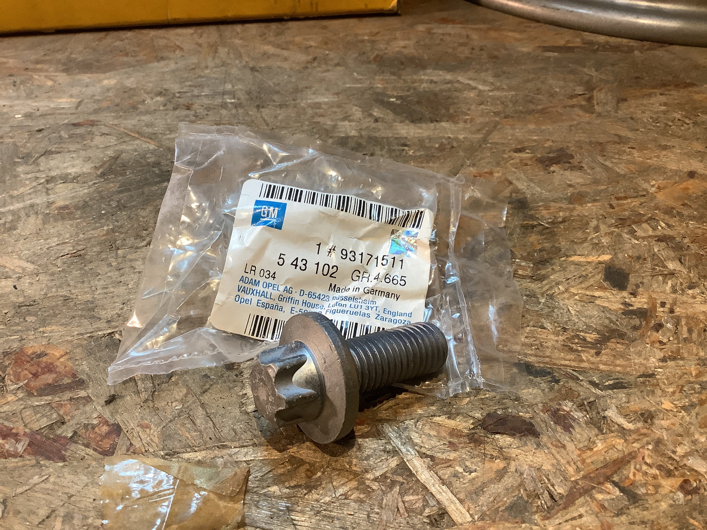 Opel Vectra C Torxschraube M14, Bremssattel an Achsschenkel Original GM NEU