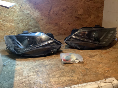 Tuning-Tec LED Tagfahrlicht Scheinwerfer für Seat Ibiza 6J Facelift 12-15 schwarz