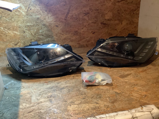 Tuning-Tec LED Tagfahrlicht Scheinwerfer für Seat Ibiza 6J Facelift 12-15 schwarz