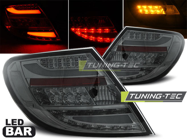 Tuning-Tec LED Lightbar Rückleuchten für Mercedes Benz C-Klasse W204 Limousine 07-10 rauch
