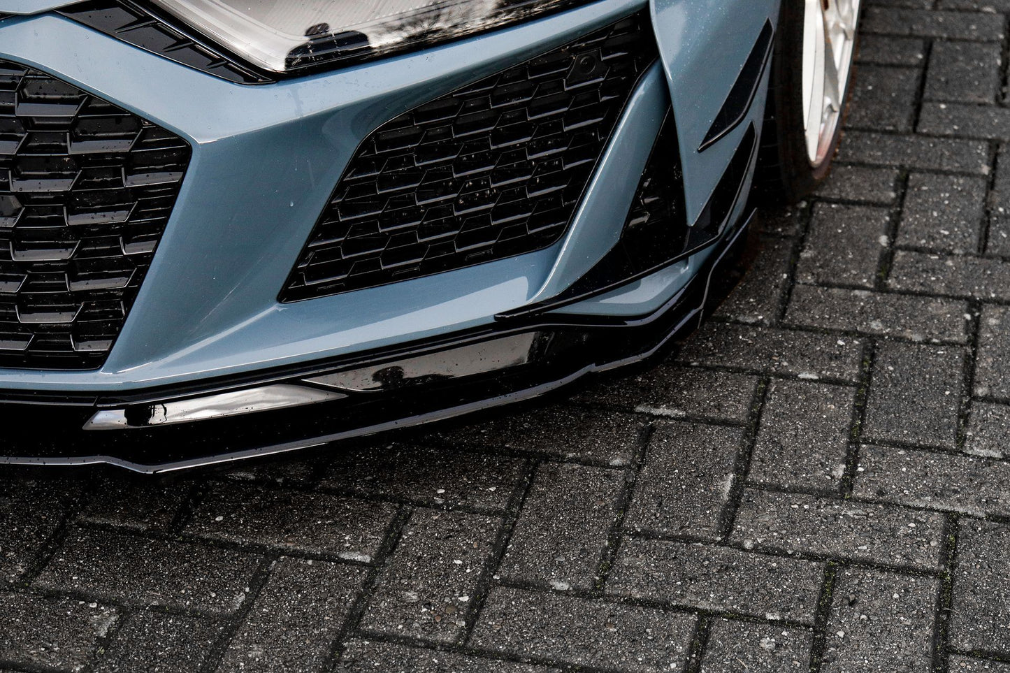 CUP Frontspoilerlippe ABS mit Seitenwing Audi R8, 4S Coupe + Roadster Carbon