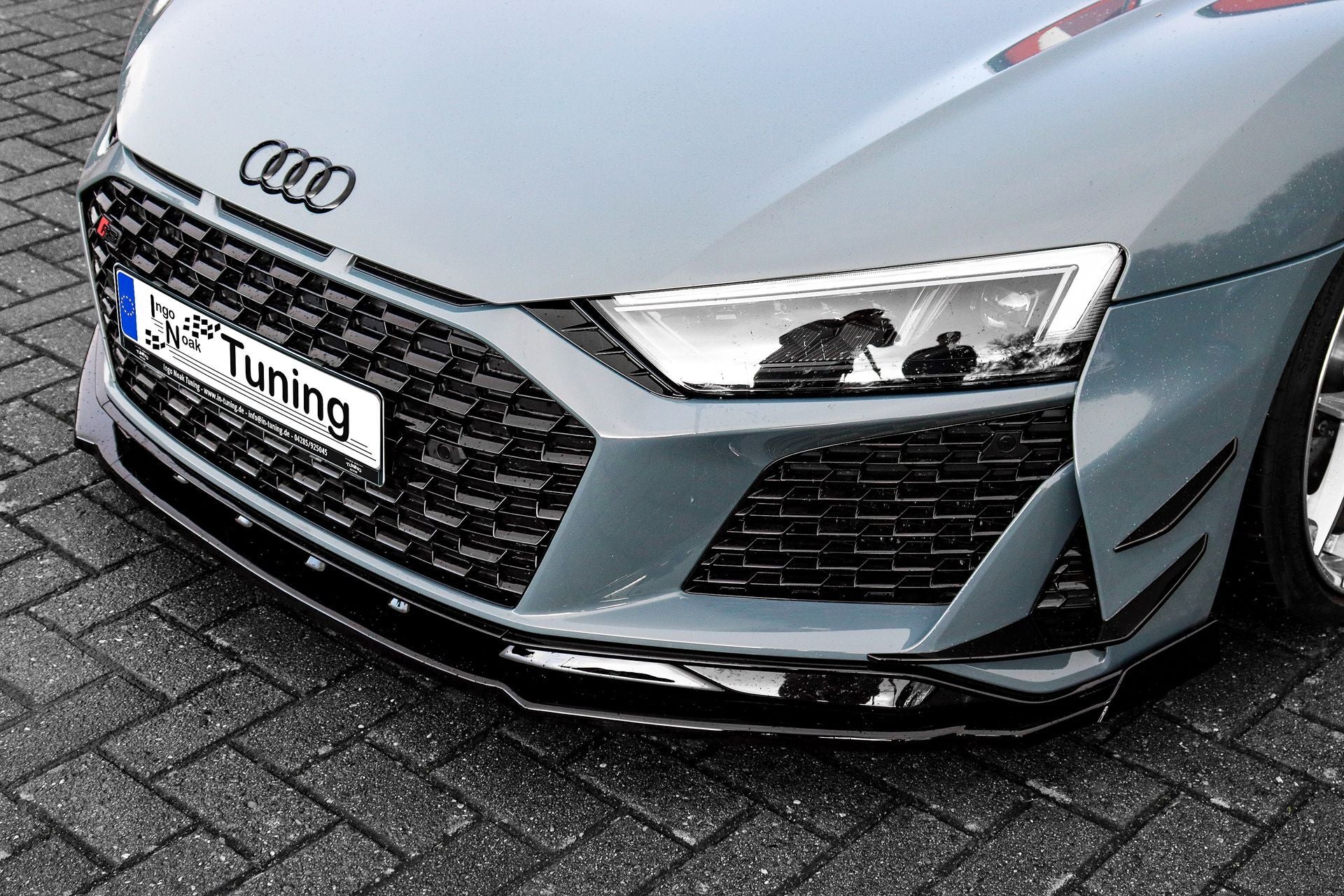 CUP Frontspoilerlippe ABS mit Seitenwing Audi R8, 4S Coupe + Roadster Carbon