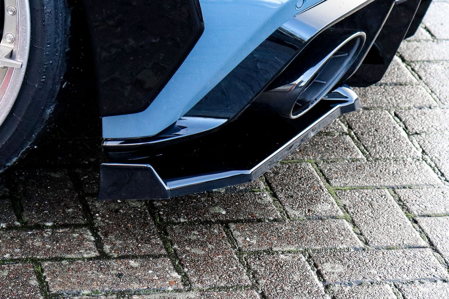 Heckansatz Seitenteile ABS Audi R8, 4S Coupe + Roadster Schwarz Glanz