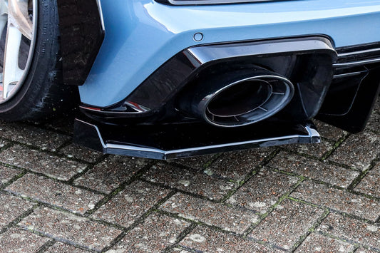 Heckansatz Seitenteile ABS Audi R8, 4S Coupe + Roadster Schwarz Glanz