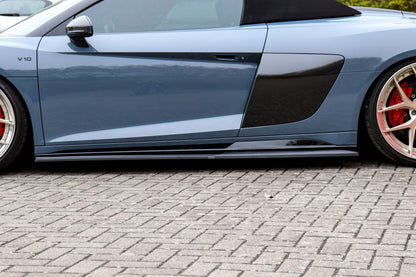 Seitenschwellersatz CUP Racing Audi R8, 4S Coupe + Roadster Schwarz Matt
