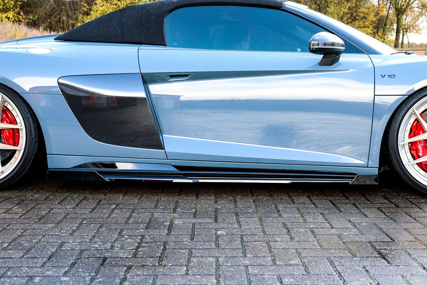 CUP Seitenschwellersatz Wing Audi R8, 4S Coupe + Roadster ab Bj.:2019 - Carbon