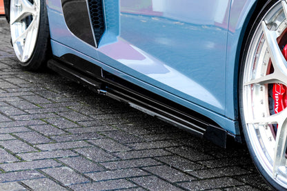 CUP Seitenschwellersatz Wing Audi R8, 4S Coupe + Roadster Schwarz Matt