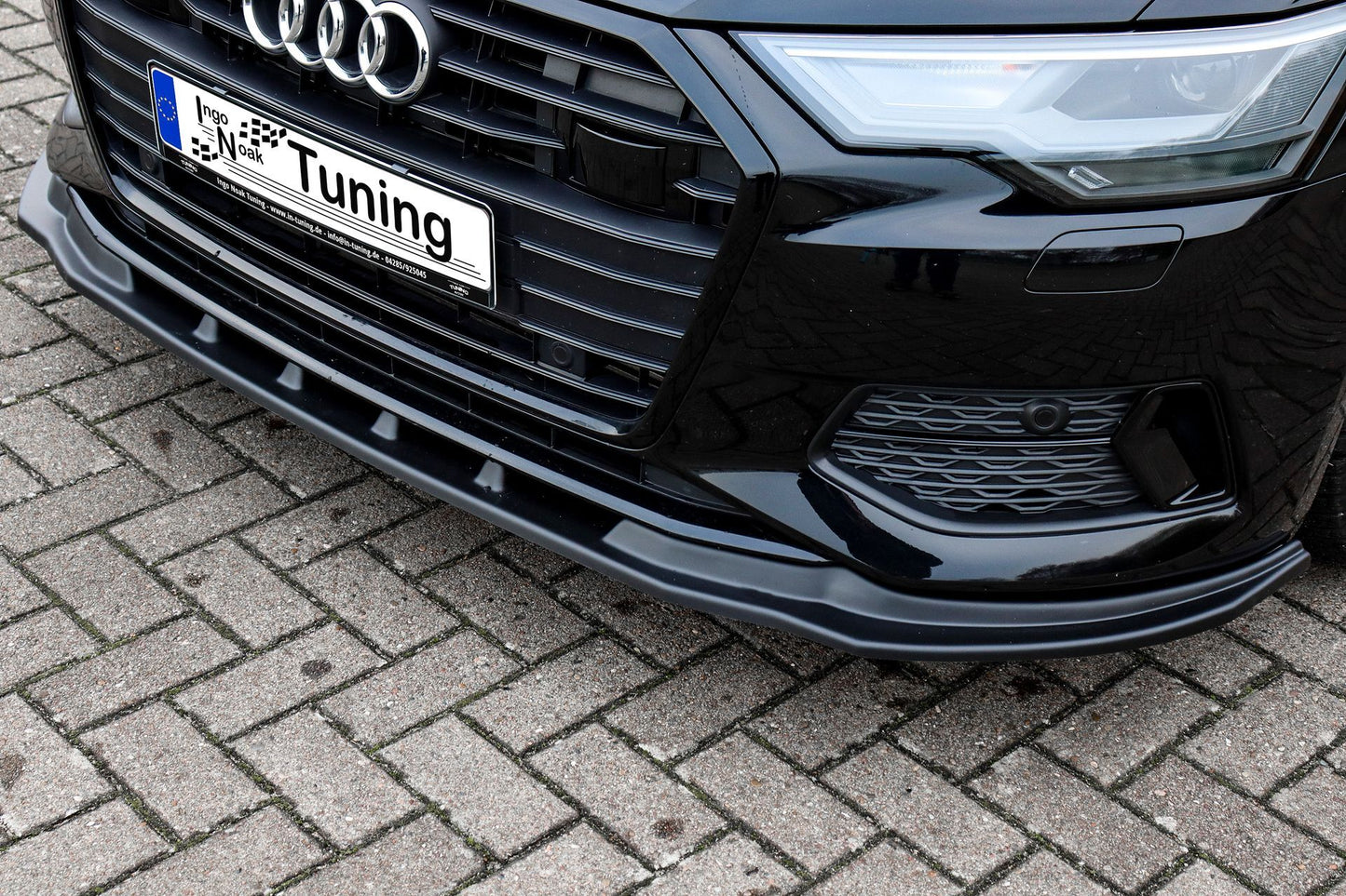 CUP Frontspoilerlippe ABS Audi A6 Typ F2, C8 Bj.:2018 -2023 Schwarz Matt
