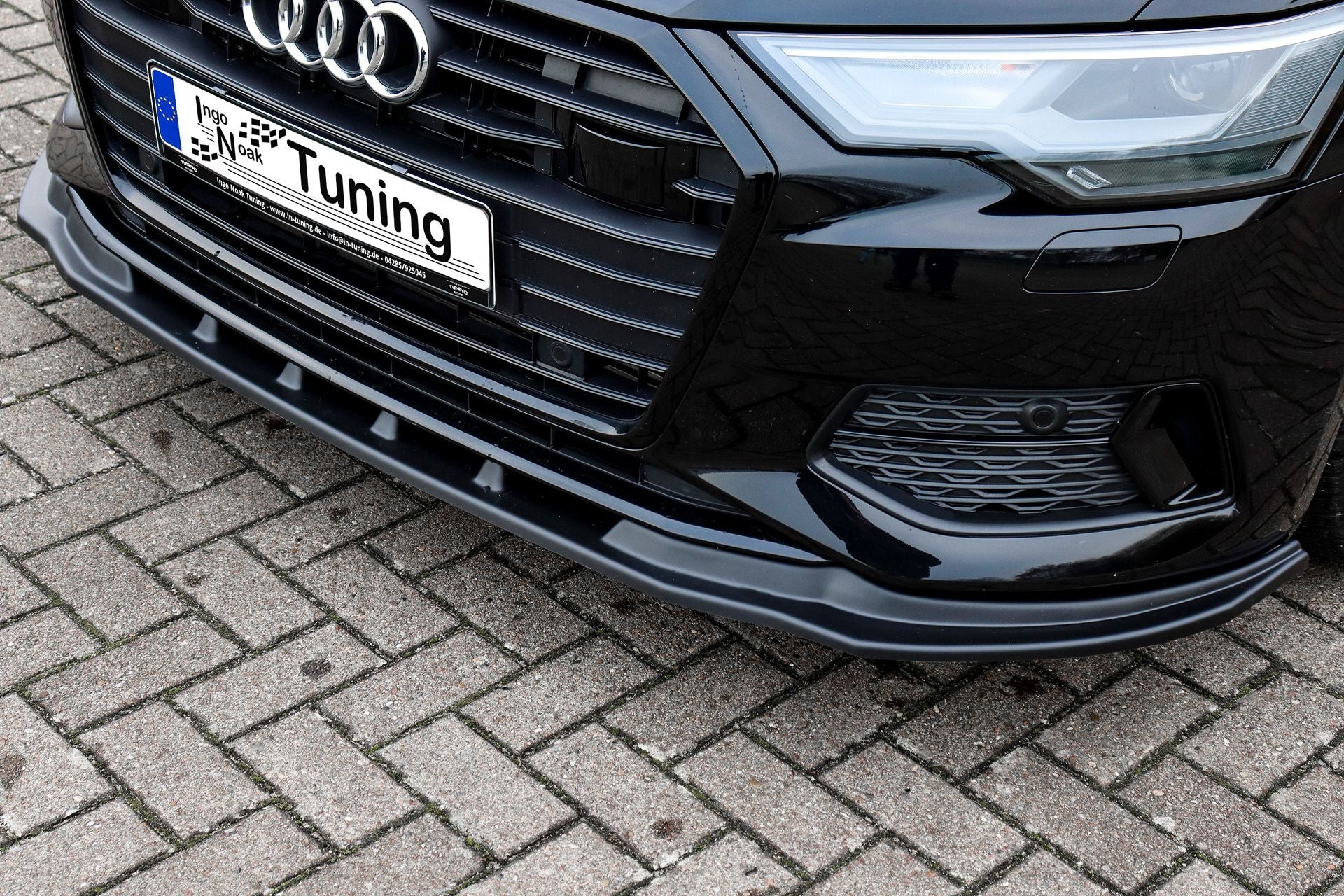 CUP Frontspoilerlippe ABS Audi A6 Typ F2, C8 Bj.:2018 -2023 Schwarz Matt