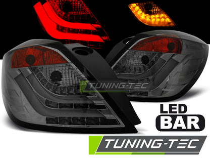 Tuning-Tec LED Lightbar Rückleuchten für Opel Astra H GTC (3-Türer) 04-09 rauch