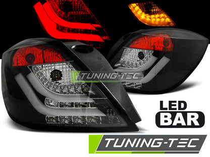 Tuning-Tec LED Lightbar Rückleuchten für Opel Astra H GTC (3-Türer) 04-09 schwarz