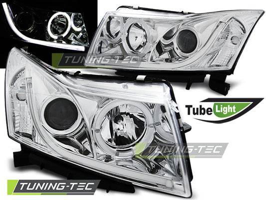 Tuning-Tec LED Tagfahrlicht Scheinwerfer für Chevrolet Cruze 09-12 chrom LTI