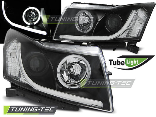 Tuning-Tec LED Tagfahrlicht Scheinwerfer für Chevrolet Cruze 09-12 schwarz LTI