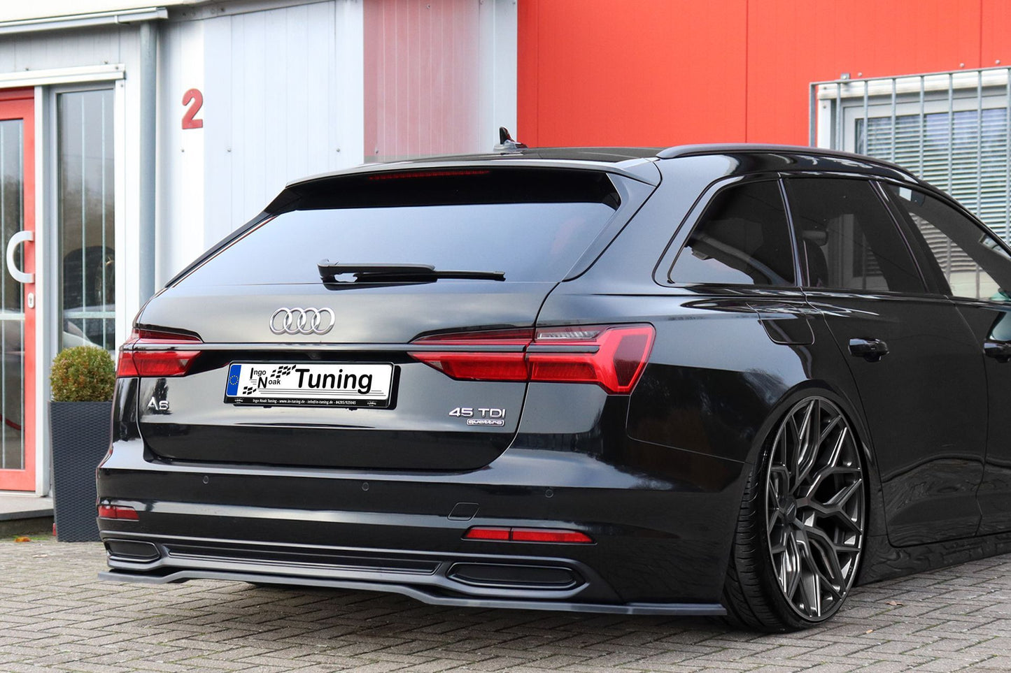 Heckansatz Audi A6 Typ F2, C8 Bj.:2018 -2023 Schwarz Matt
