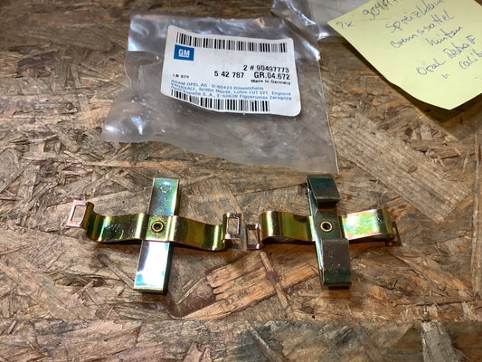 Opel Astra F, Calibra Spreizklammer Bremssattel hinten Satz (2Stk) Original GM NEU