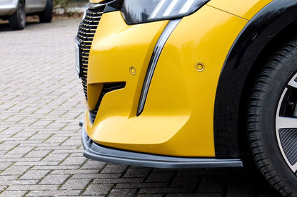 CUP Frontspoilerlippe ABS Peugeot 208 + e208 ,GT, GT-Line Schwarz Matt