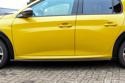 CUP 3 Seitenschweller Peugeot 208 + e208 ,GT, GT-Line Schwarz Glanz