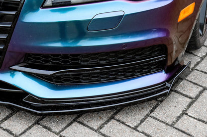 CUP Frontspoilerlippe ABS mit Seitenwing Audi A7 S-Line + S7 C7 Carbon