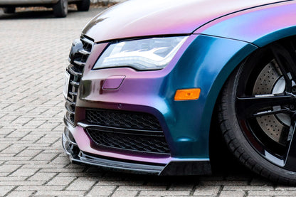CUP Frontspoilerlippe ABS mit Seitenwing Audi A7 S-Line + S7 C7 Carbon