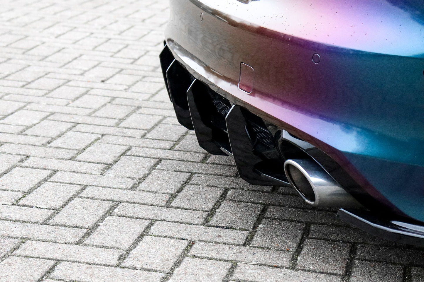 Gefräster Heckansatz Audi A7 S-Line + S7 C7 Bj.: 2010-2014 Schwarz Matt