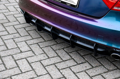 Gefräster Heckansatz Audi A7 S-Line + S7 C7 Bj.: 2010-2014 Schwarz Matt