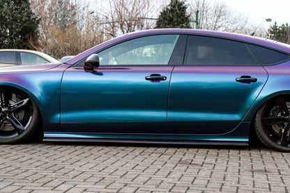 Seitenschwellersatz ABS Audi A7 S-Line + S7 C7 Bj.: 2010-2014 Carbon