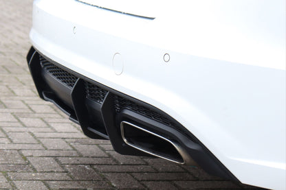 Gefräster Heckansatz Audi A6 + S6, 4G, C7 ab Bj.: 2014- Schwarz Matt