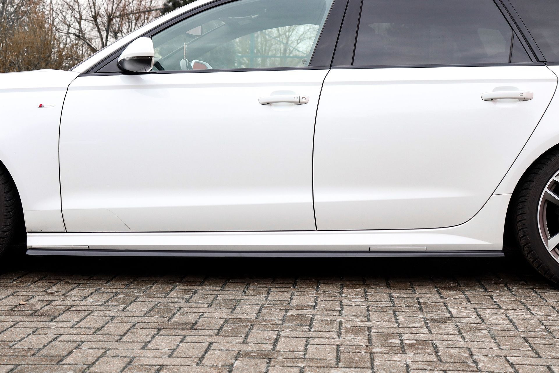 Seitenschwellersatz ABS Audi A6 4G C7 ab Bj.: 2014- Schwarz Matt