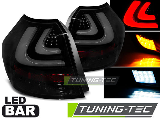 Tuning-Tec Voll LED Lightbar Rückleuchten für BMW 1er E87/E81 04-07 schwarz/rauch