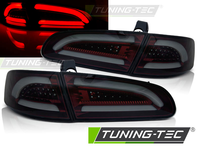 Tuning-Tec Voll LED Lightbar Rückleuchten für Seat Ibiza 6L 02-08 rot/rauch