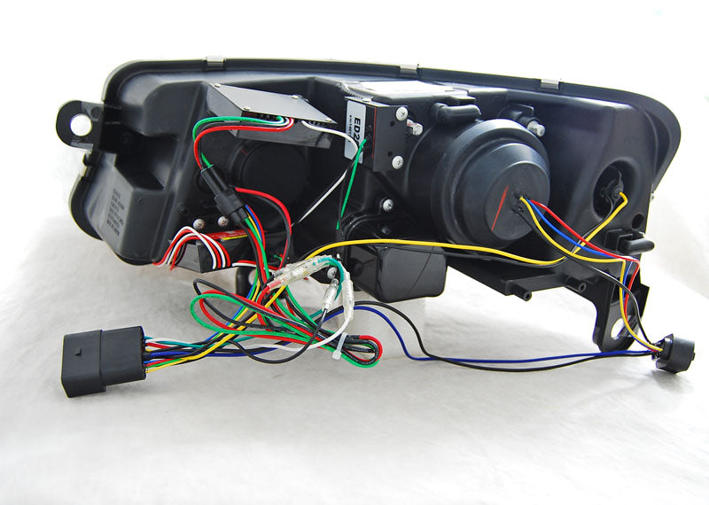 Tuning-Tec Xenon LED Tagfahrlicht Scheinwerfer für Audi A6 C6 (4F) 04-08 schwarz LTI