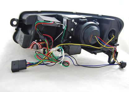 Tuning-Tec Xenon LED Tagfahrlicht Scheinwerfer für Audi A6 C6 (4F) 04-08 schwarz LTI