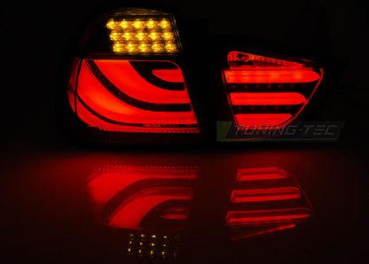 Tuning-Tec LED Lightbar Rückleuchten für BMW 3er E90 LCI Touring 09-11 rot/klar
