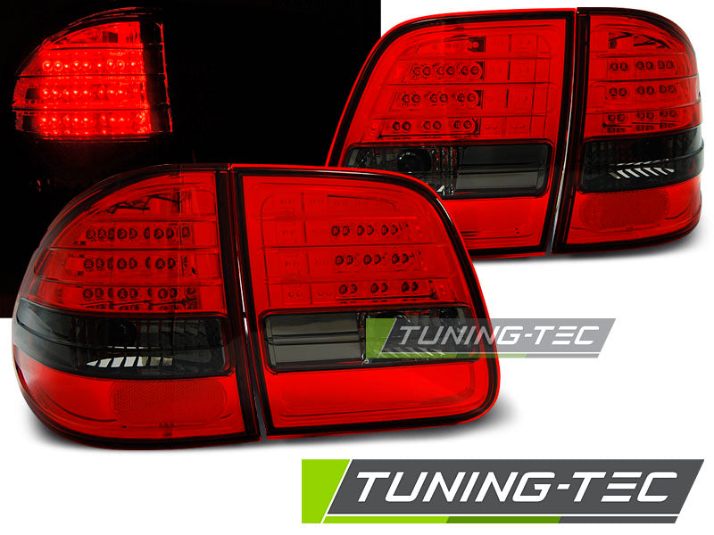 Tuning-Tec LED Rückleuchten für Mercedes Benz E-Klasse W210 T-Modell 95-02 rot/rauch