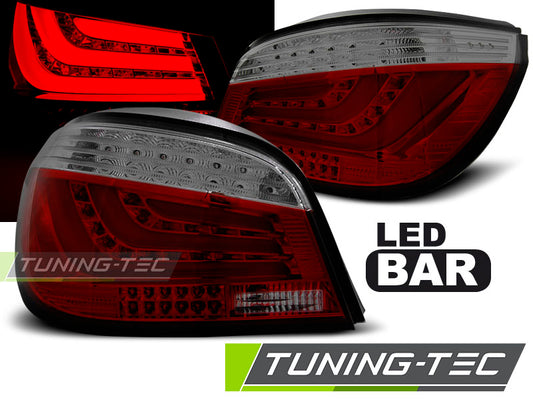 Tuning-Tec LED Lightbar Rückleuchten für BMW 5er E60 LCI Limousine 07-10 rot/rauch