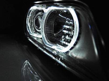 Tuning-Tec Xenon LED Angel Eyes Scheinwerfer für BMW 5er E39 Facelift 00-03 schwarz