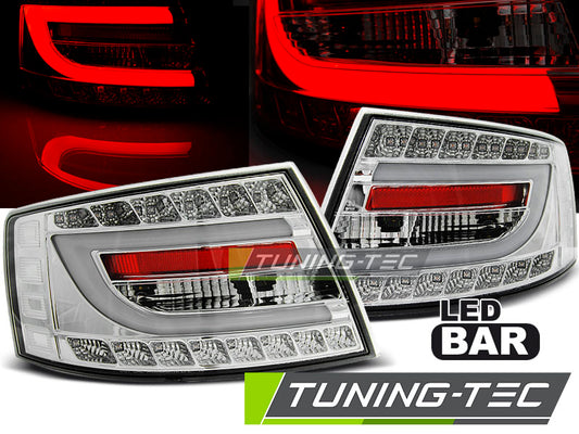 Tuning-Tec LED Lightbar Rückleuchten für Audi A6 4F (C6) 04-08 Limousine chrom (6Pin)