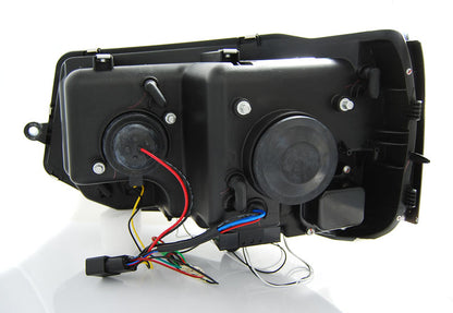 Tuning-Tec LED Tagfahrlicht Scheinwerfer für VW T5 GP (Facelift) 10-15 schwarz "All Black"
