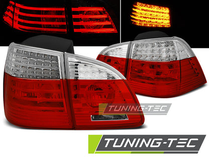 Tuning-Tec LED Rückleuchten für BMW 5er E61 Touring 03-07 rot/klar LCI