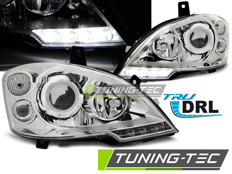 Tuning-Tec LED Tagfahrlicht Scheinwerfer für Mercedes Benz Vito W639 10-14 chrom