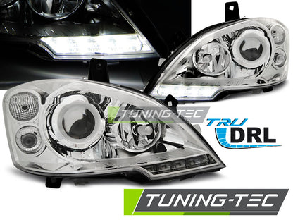 Tuning-Tec LED Tagfahrlicht Scheinwerfer für Mercedes Benz Vito W639 10-14 chrom